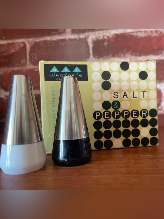 DKF Lundtofte Denmark Other - VTG MCM 1960s DKF Lundtofte Denmark Salt & Pepper Shaker Set